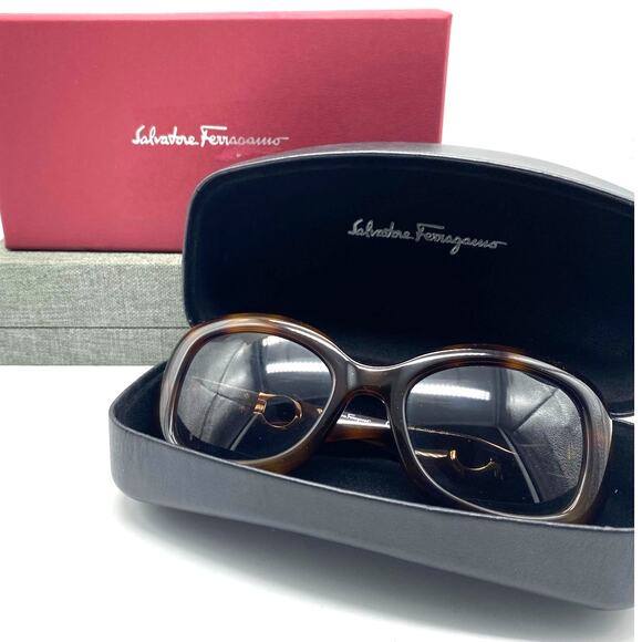 Salvatore Ferragamo SF728S 214 135 Women Sunglasses‎ Case & Box Tortoise brown - Picture 1 of 7